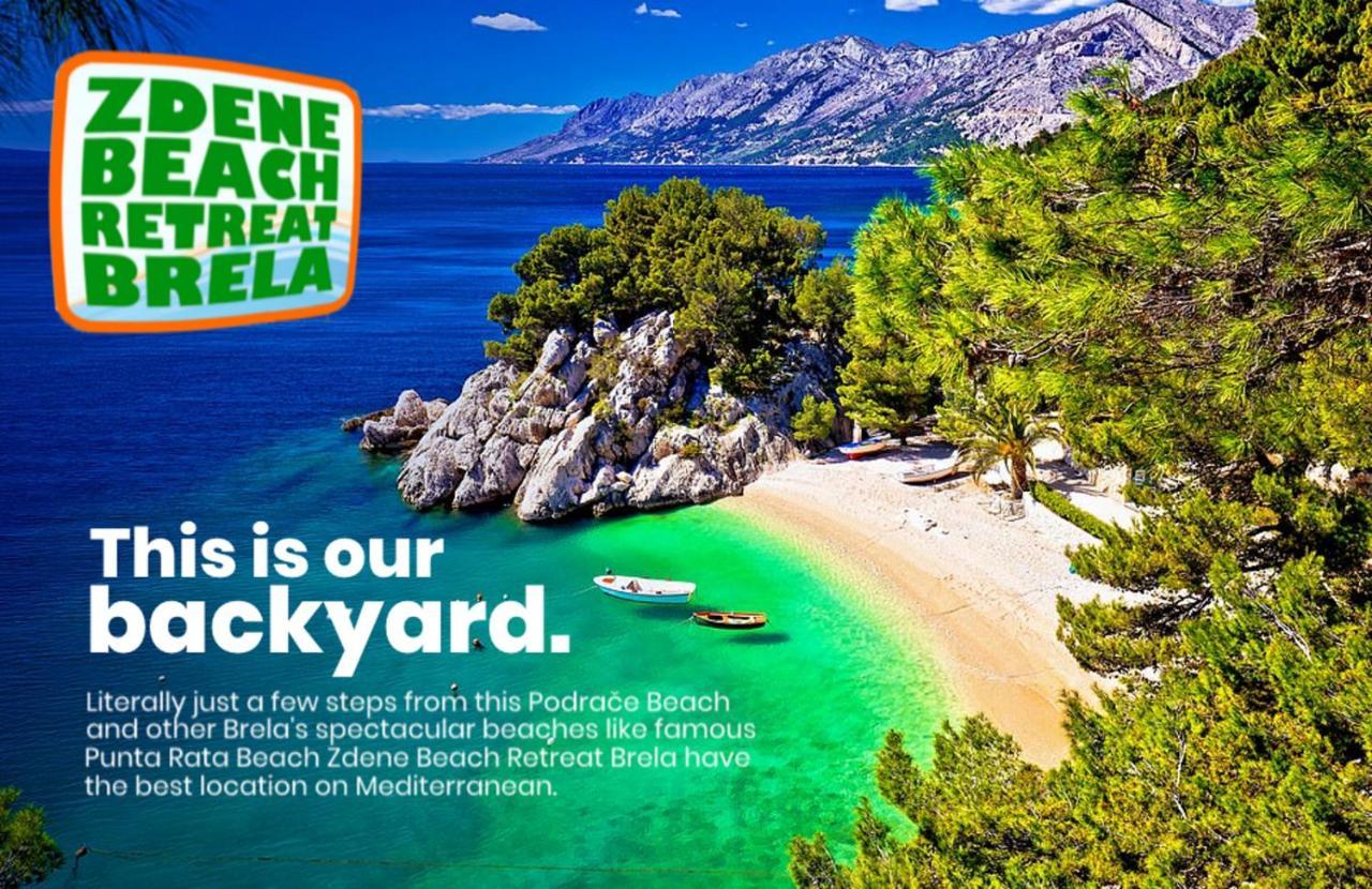 Апартаменты Brela Beach Retreat Экстерьер фото